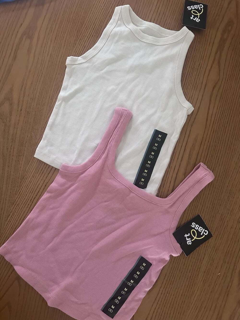 Art Class Girls Ribbed Tank Top 2-Piece Set